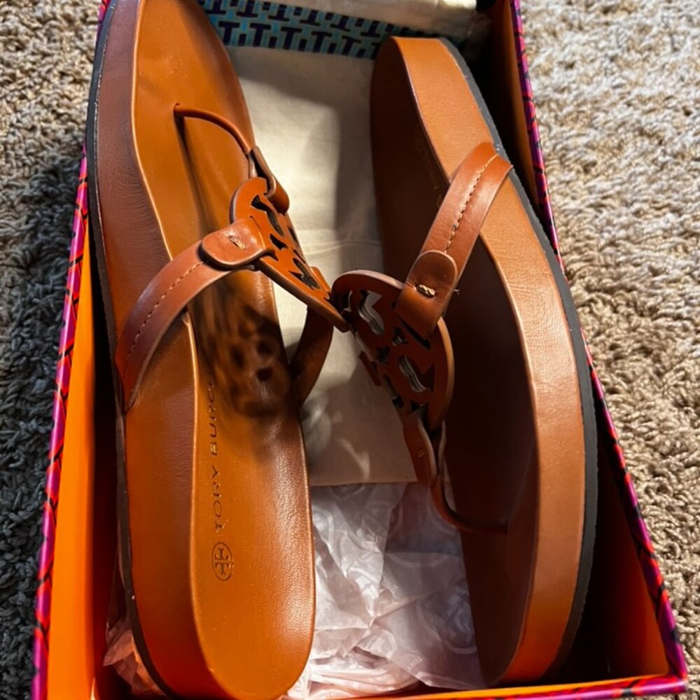 Tory Burch Miller Cloud Calf Leather Sandals